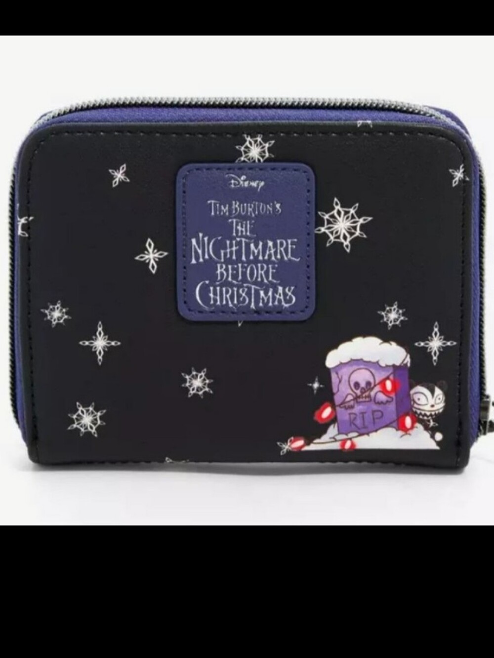 Disney The Nightmare Before Christmas Zip Around Wallet - Black & Purple